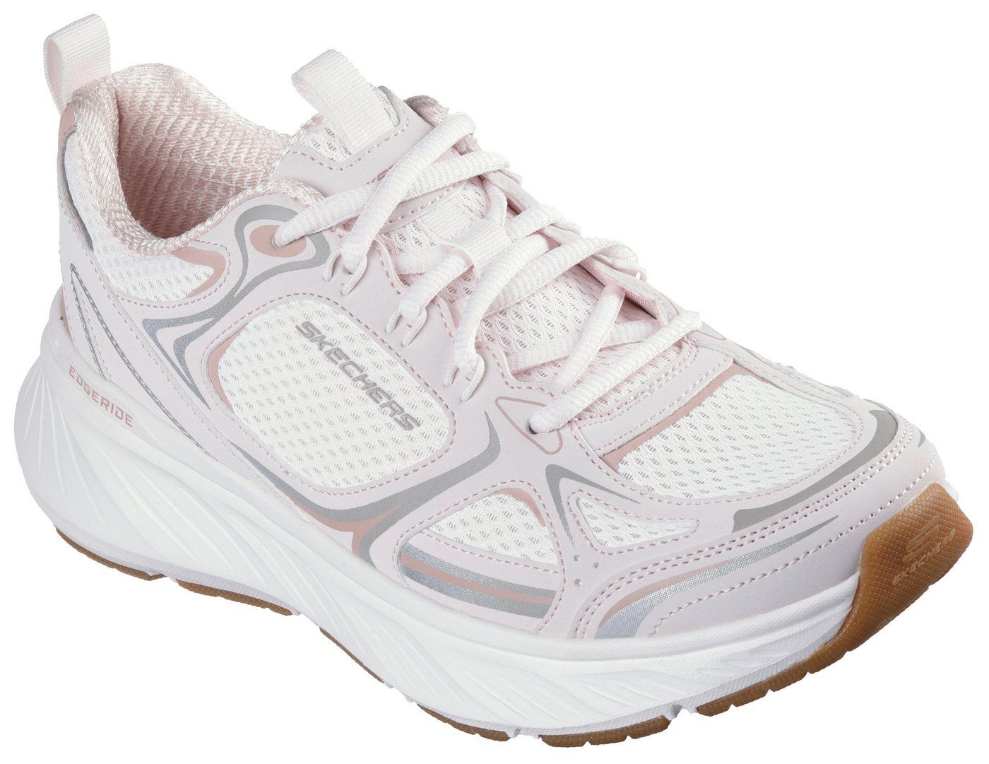 Skechers EDGERIDE-SILVER ECLIPSE Sneaker Retro Sneaker, Schnürschuh, Sportschuh mit Metallic-Besätzen