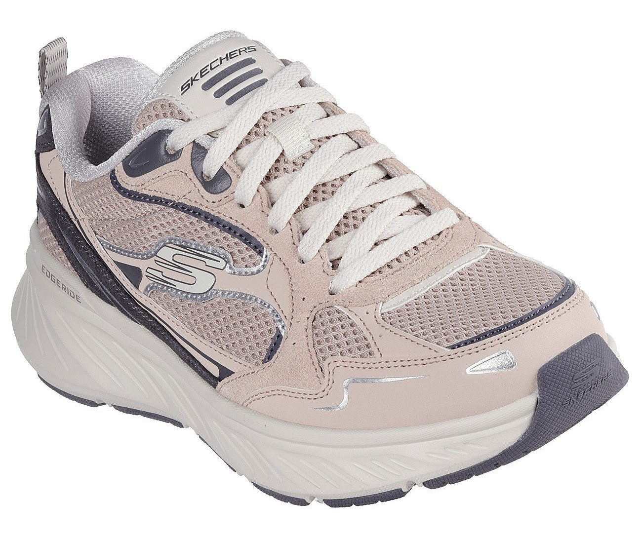 Skechers EDGERIDE Sneaker Chunky Sneaker, Schnürschuh mit Plateau Sohle (braun)