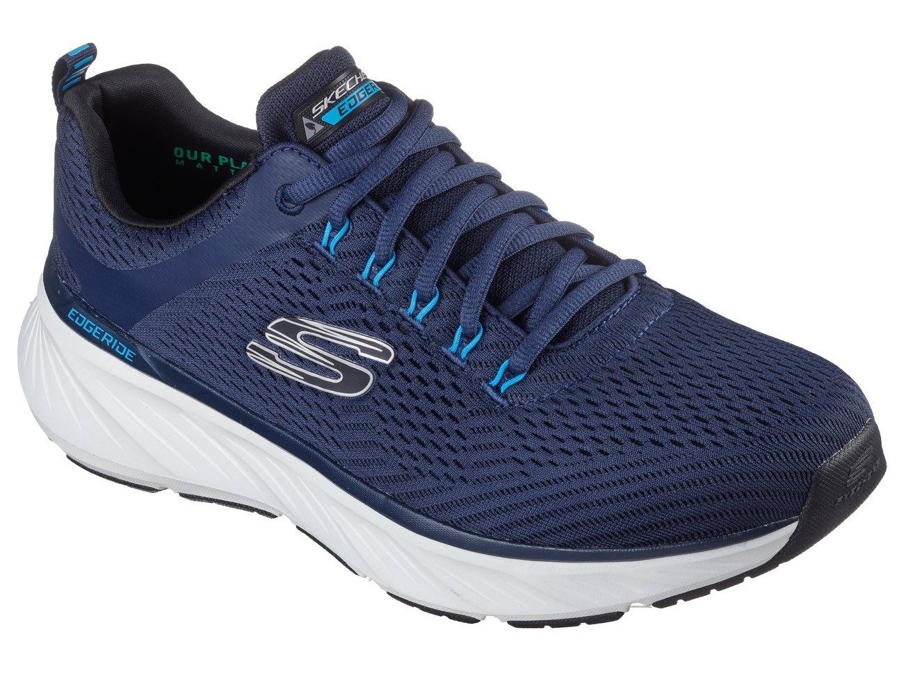 Skechers EDGERIDE Sneaker, Freizeitschuh, Trainingsschuh, Schnürschuh mit RELAXED FIT™ (blau)
