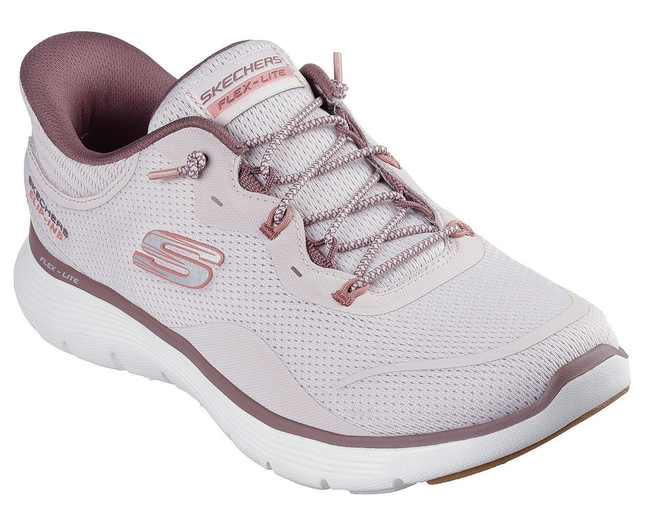 Skechers Flex Appeal 5.0 - Easy Breezy Slip-On Sneaker Sportschuh, Freizeitschuh mit Skechers Hands Free Slip-ins® (hellmauve)