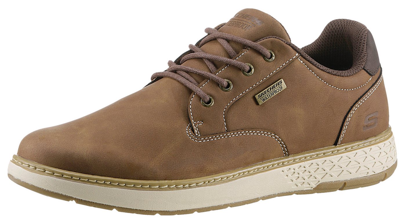 Skechers GARLAN Schnürschuh, Trekking Schuh, Sneaker, Freizeitschuh mit Kontrastnähten