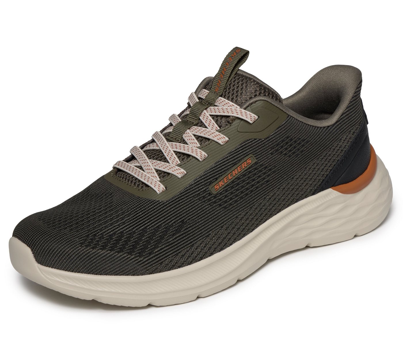 Skechers GARNER Slip-On Sneaker Slipper, Schnürschuh mit Relaxed Fit (grün)