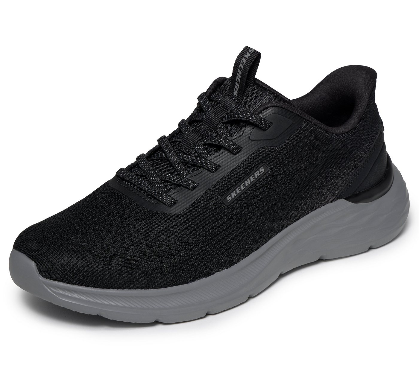 Skechers GARNER Slip-On Sneaker Slipper, Schnürschuh mit Relaxed Fit (schwarz)