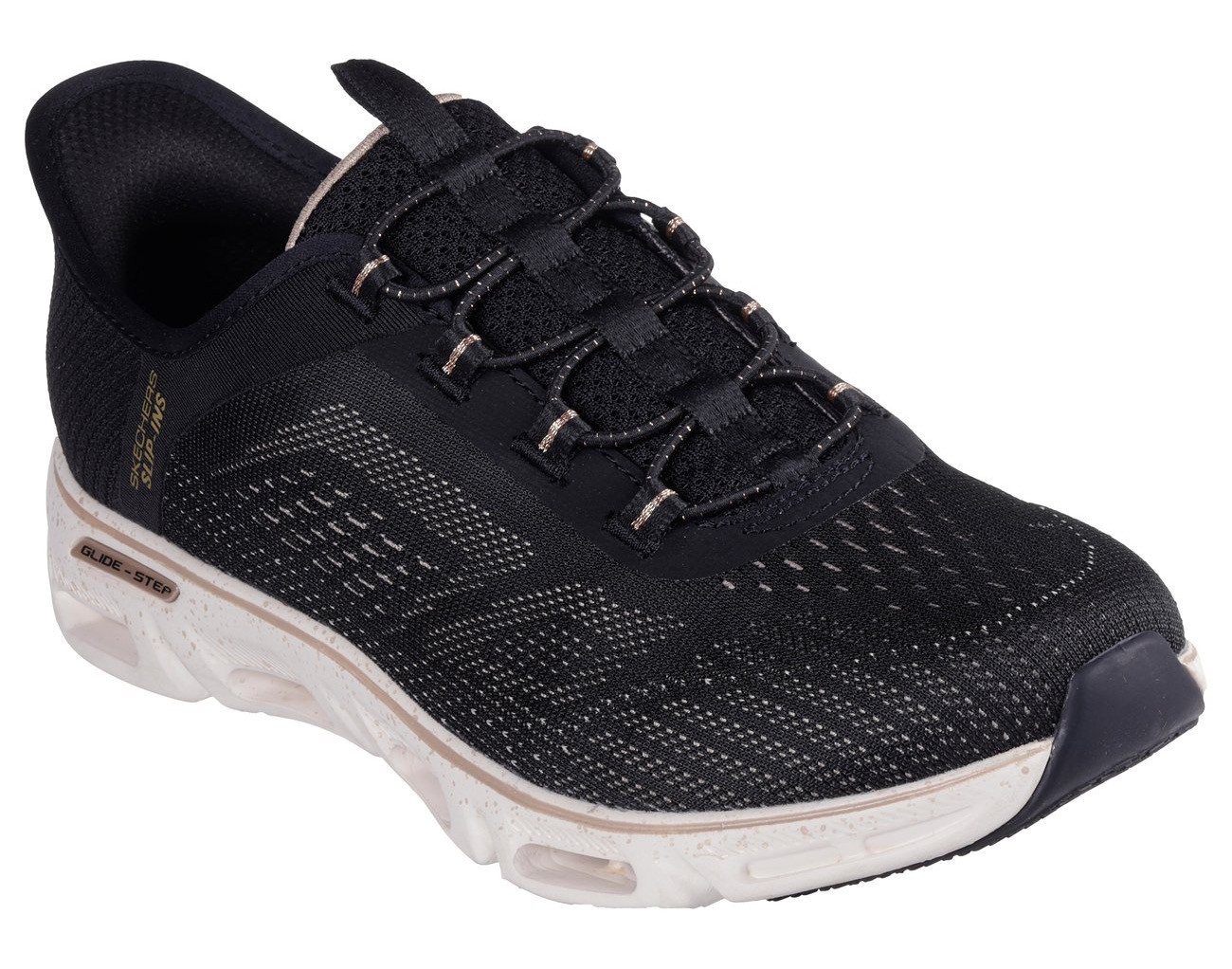 Skechers GLIDE-STEP GRATIFY-PACE Slip-On Sneaker, Schlupfschuh, Komfortschuh mit elastischer Schnürung