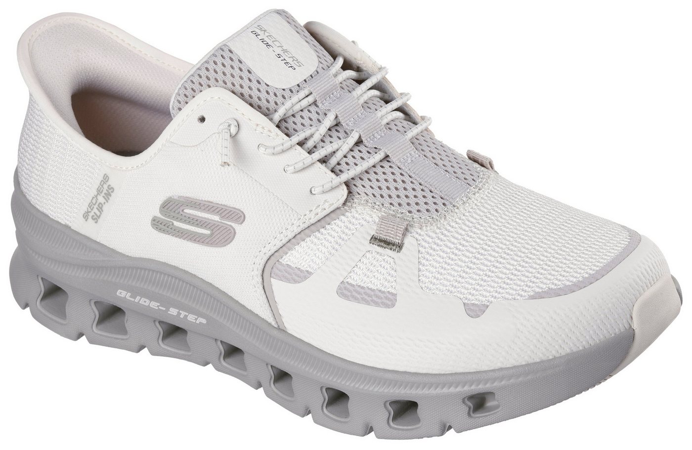 Skechers GLIDE-STEP PRO Slip-On Sneaker Laufschuh, Trainingsschuh mit flexibler Traktionslaufsohle (beige)