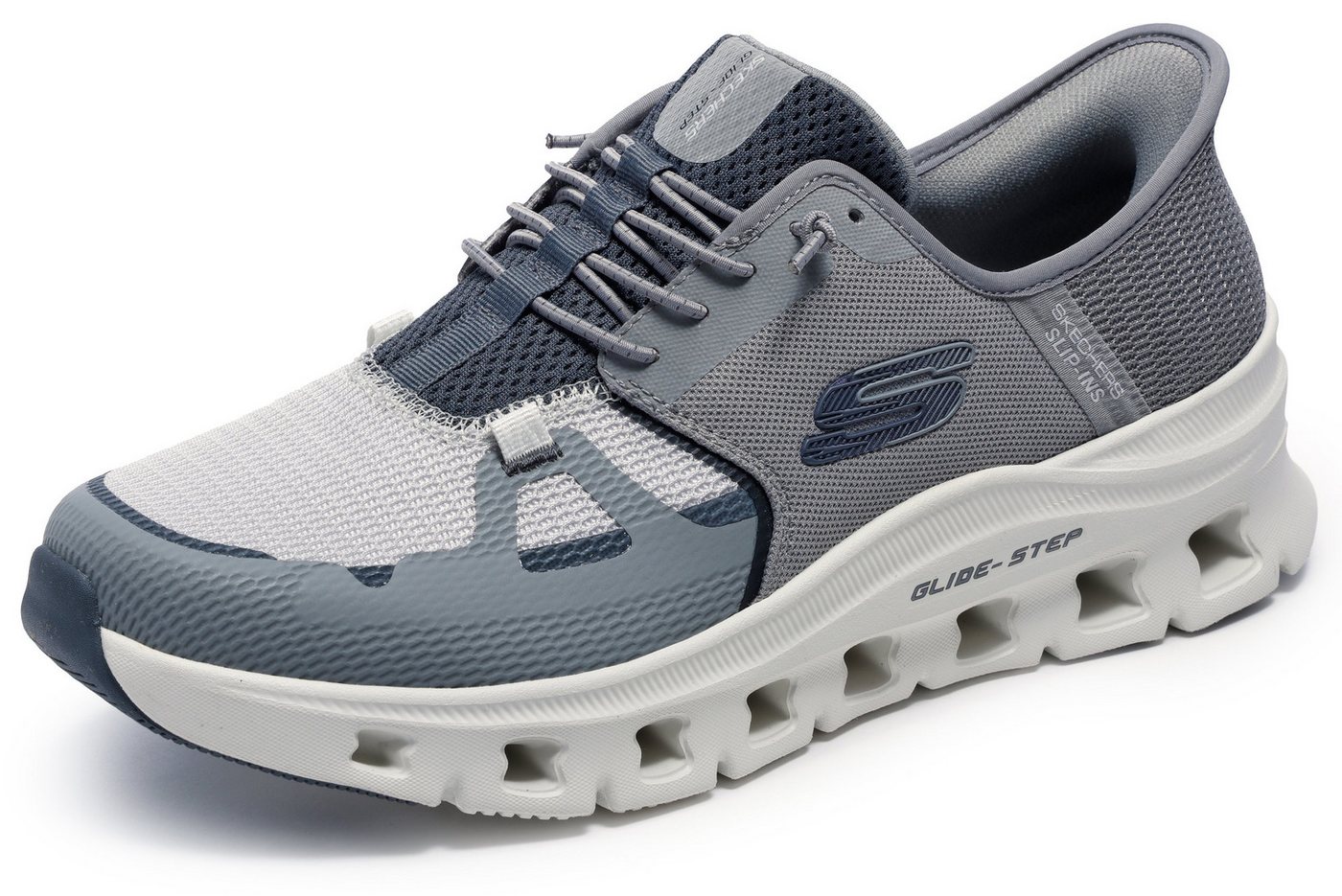 Skechers GLIDE-STEP PRO Slip-On Sneaker Laufschuh, Trainingsschuh mit flexibler Traktionslaufsohle (grau)