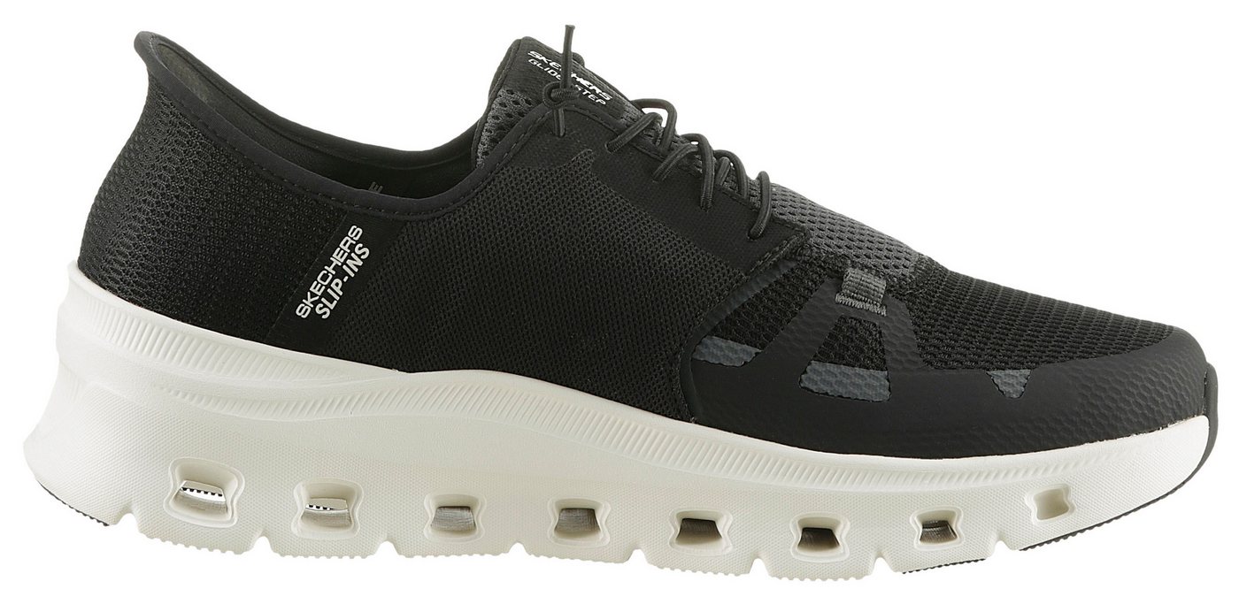 Skechers GLIDE-STEP PRO Slip-On Sneaker Laufschuh, Trainingsschuh mit flexibler Traktionslaufsohle (grau/schwarz)
