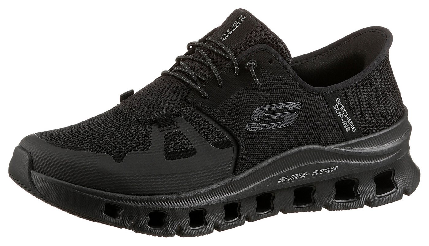 Skechers GLIDE-STEP PRO Slip-On Sneaker Laufschuh, Trainingsschuh mit flexibler Traktionslaufsohle (schwarz)