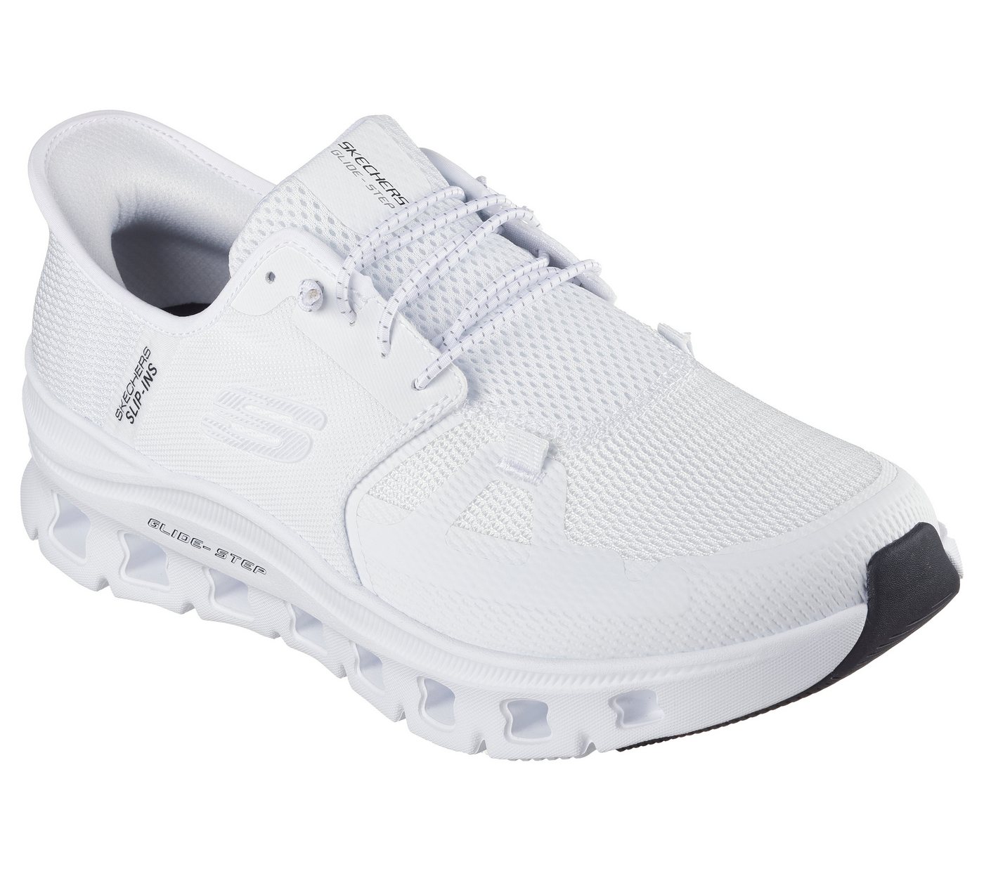 Skechers GLIDE-STEP PRO Slip-On Sneaker Laufschuh, Trainingsschuh mit flexibler Traktionslaufsohle (weiß)