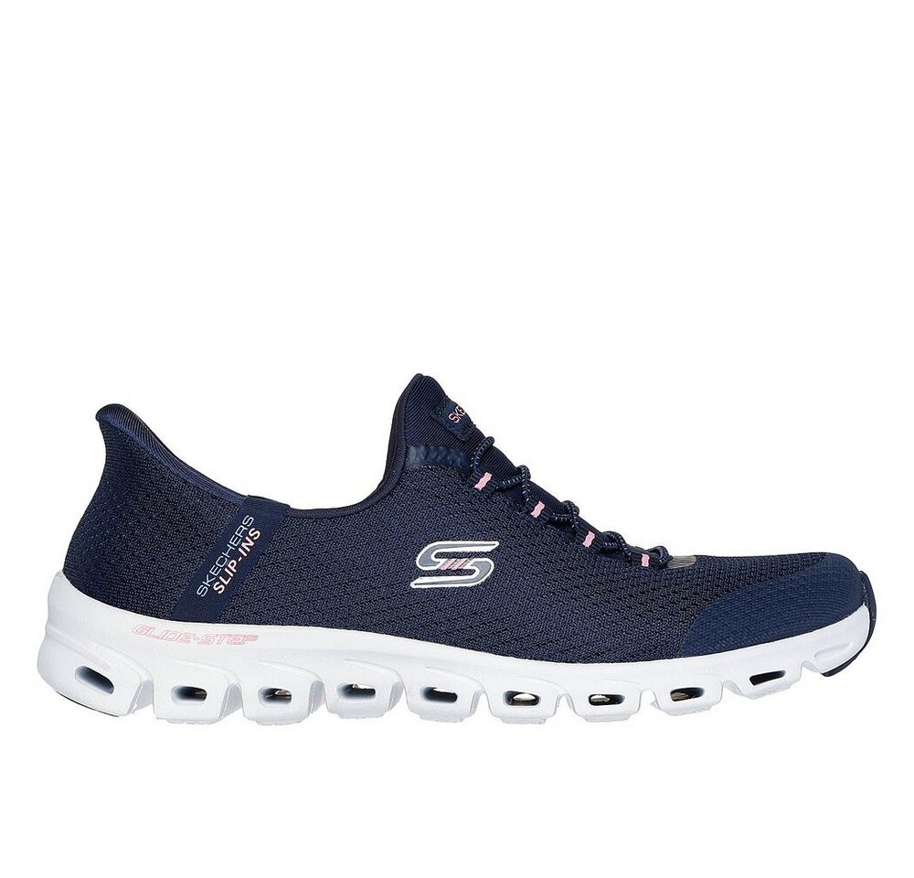 Skechers - GLIDE-STEP PURSUIT - Blau Slipper