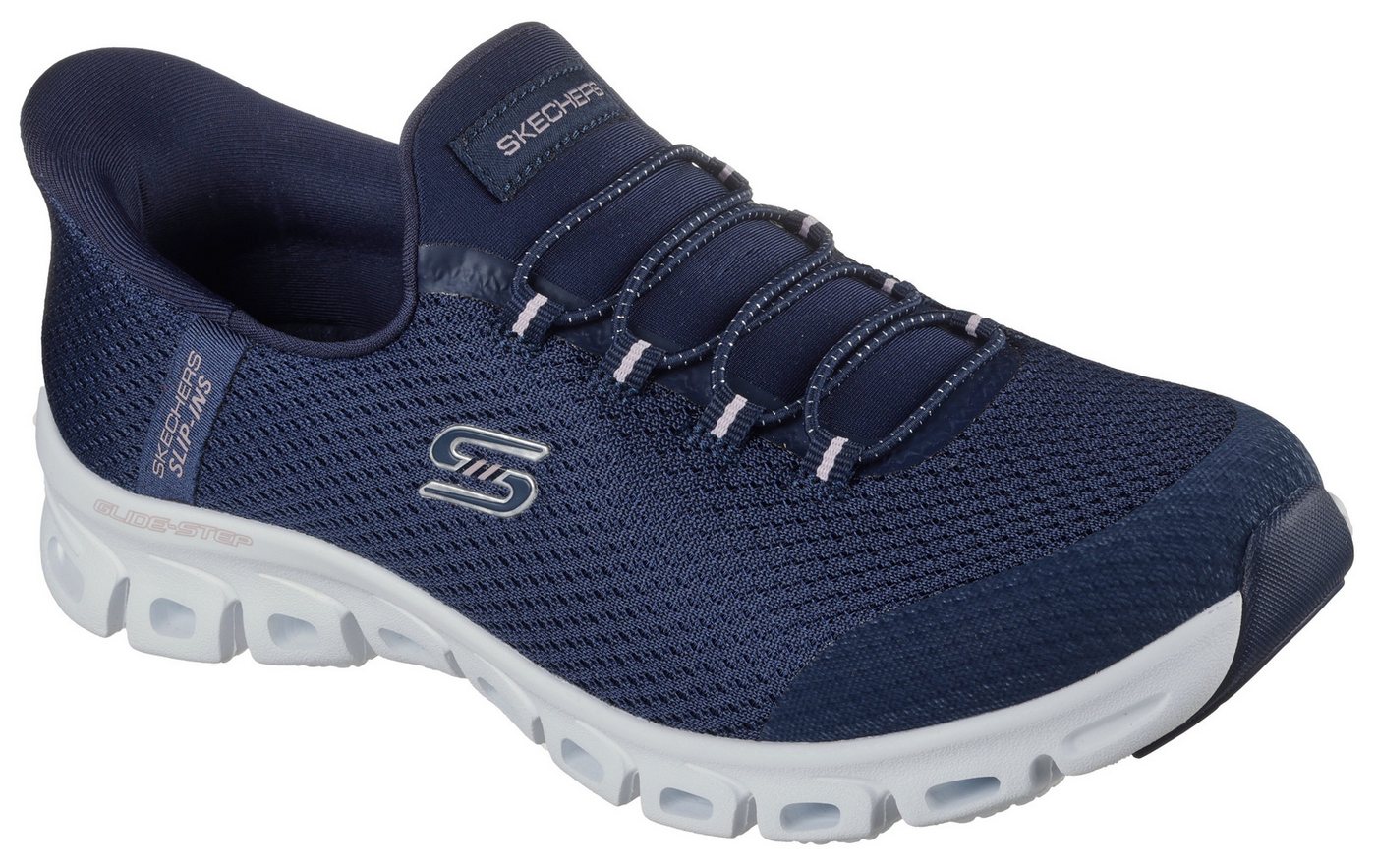 Skechers GLIDE-STEP-PURSUIT Slip-On Sneaker Freizeitschuh mit elastischem Einstieg