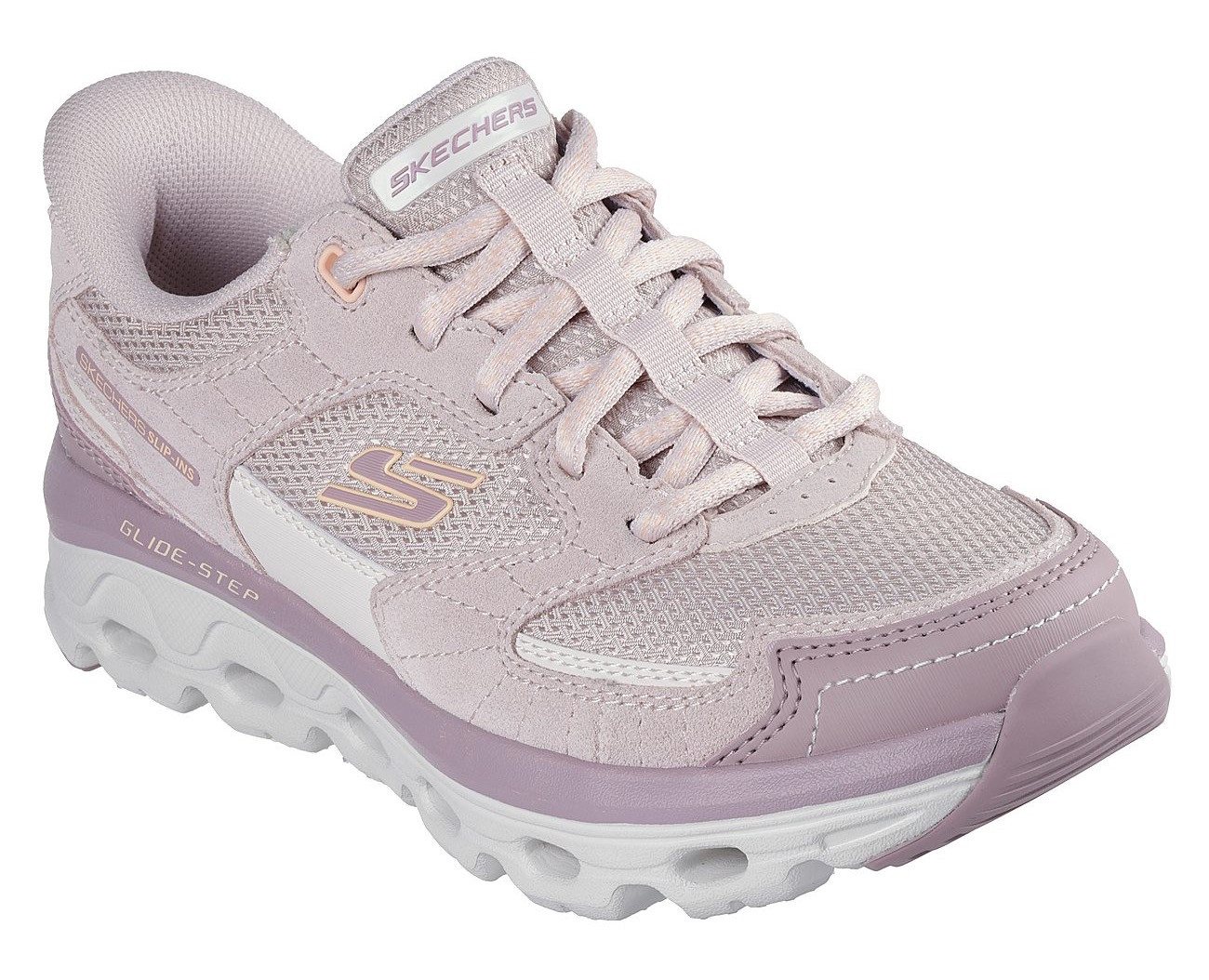 Skechers GLIDE-STEP SOLE-PARADISE VALLEY Slip-On Sneaker Freizeitschuh, Schnürschuh mit elastischen Schnürsenkeln