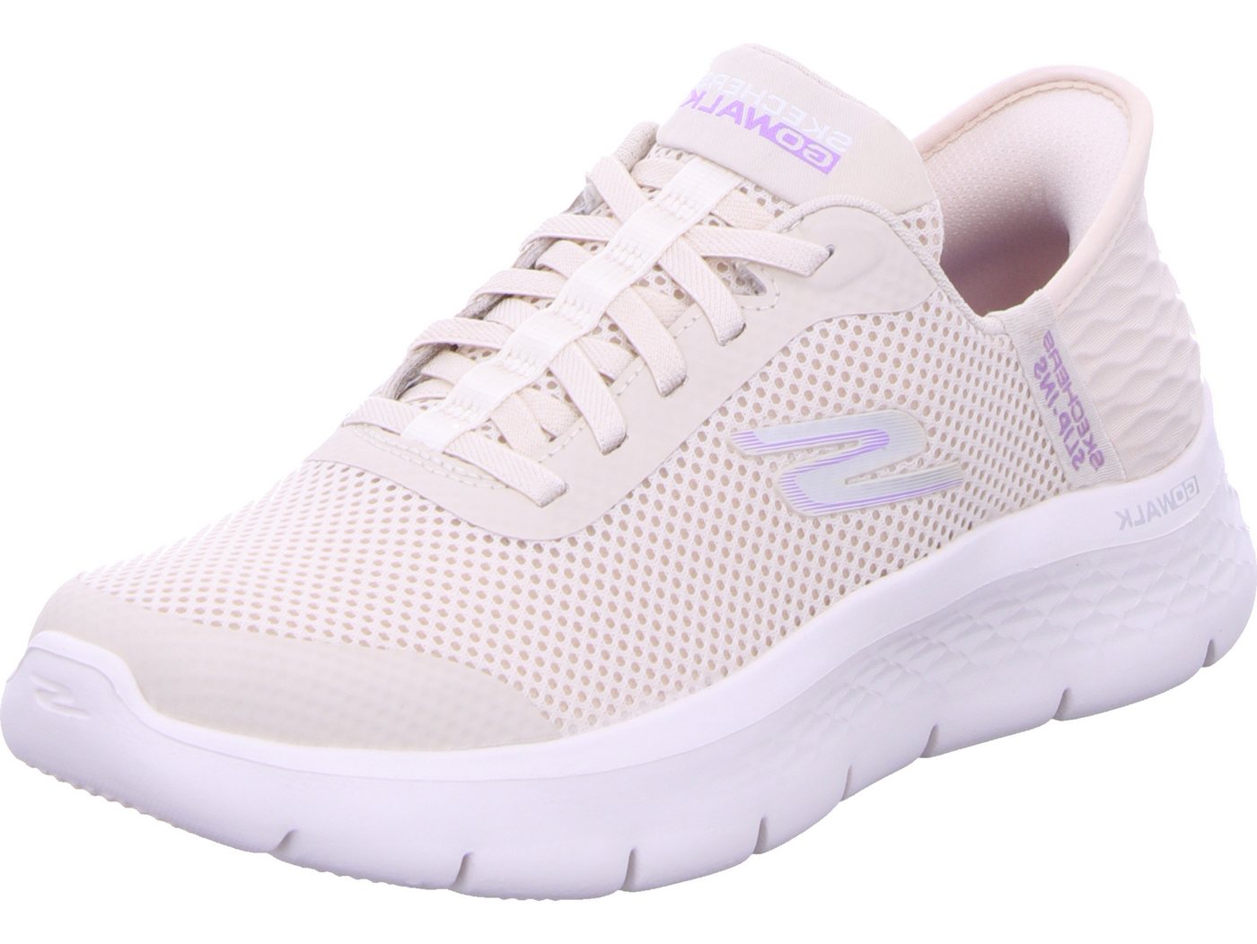 Skechers Go Walk Flex - GRAND ENTRY Slip-On Sneaker Slip-ins, Maschinenwaschbar (beige)