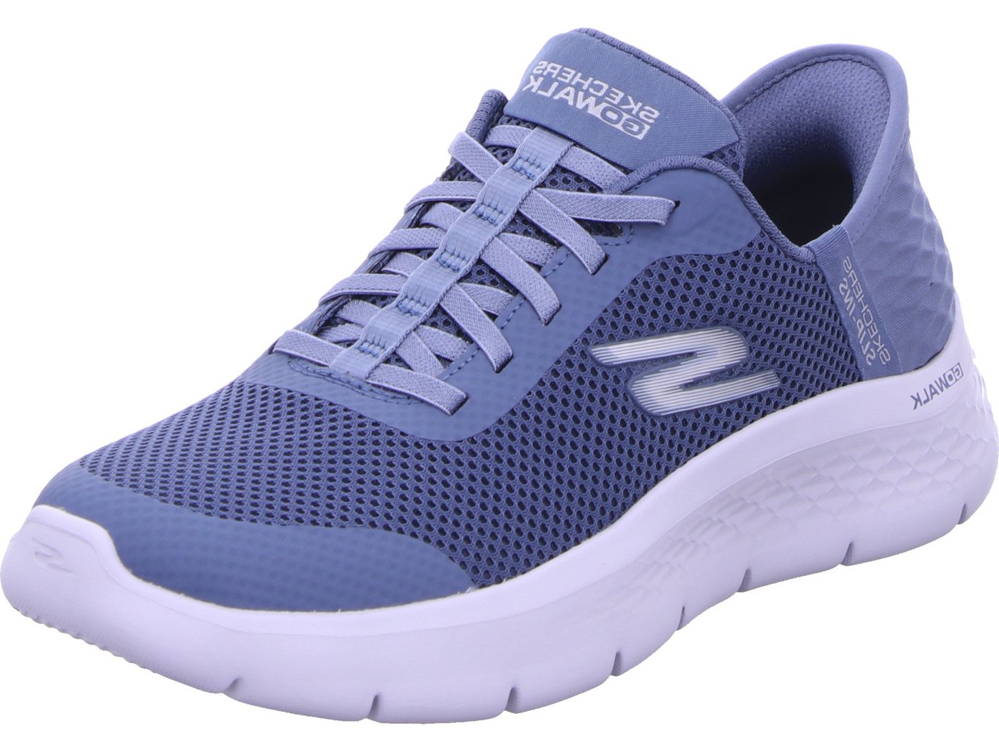 Skechers Go Walk Flex - GRAND ENTRY Slip-On Sneaker Slip-ins, Maschinenwaschbar (blau)
