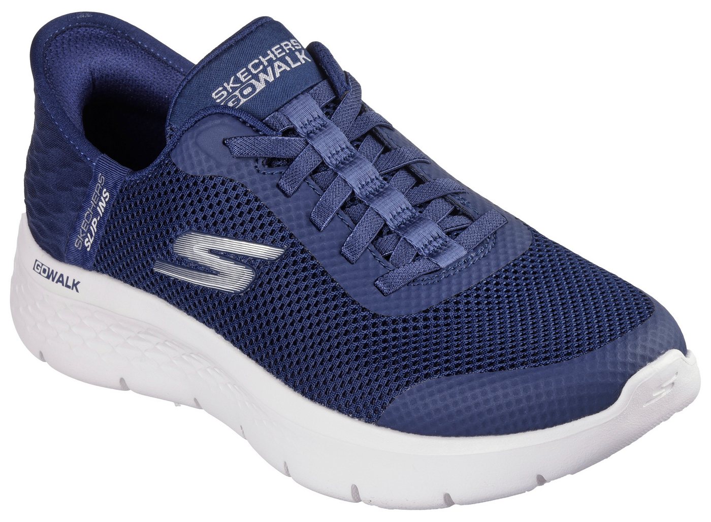 Skechers GO WALK FLEX-GRAND ENTRY Slip-On Sneaker Slipper mit Slip-ins zum Schlupfen (blau/weiß)