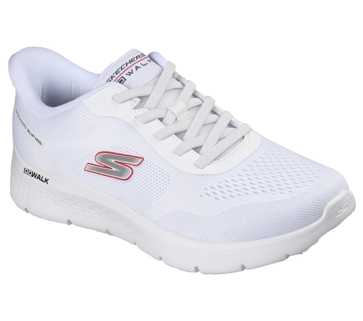 Skechers GO WALK FLEX-MASTER Slip-On Sneaker Schlupfschuh, Halbschuh, Freizeitschuh mit elastischen Schnürsenkeln