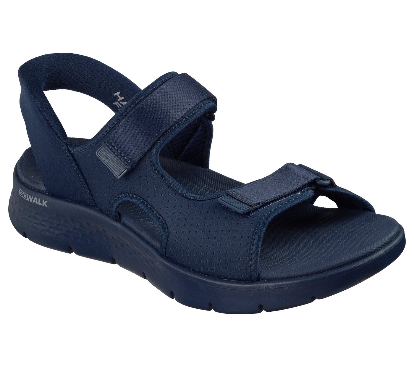 Skechers GO WALK FLEX SANDAL-EASY ENTRY Sandale Sommerschuh, Sandalette, Slip-In mit atmungsaktiver Goga Mat Sohle