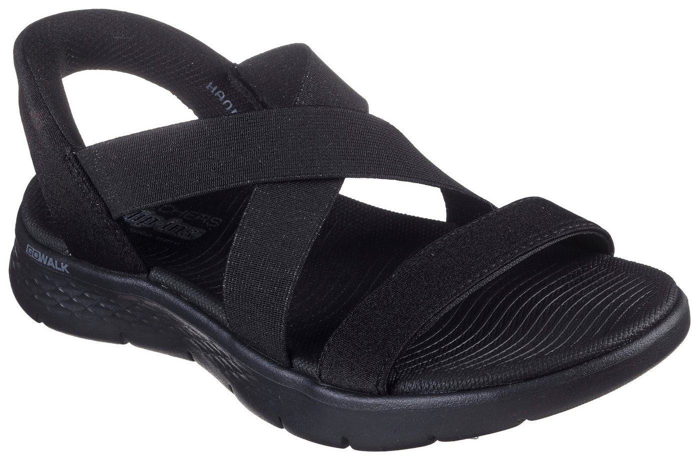 Skechers GO WALK FLEX SANDAL-GLIMMER UP Sandale Sommerschuh, Schlupfschuh mit Goga Mat Foatbed