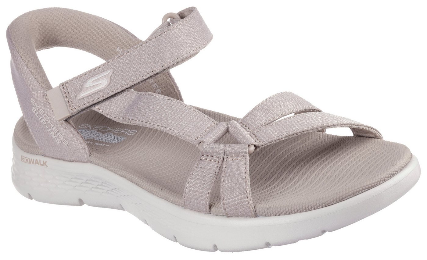 Skechers GO WALK FLEX SANDAL-ILLUMINATE Sandale Sandalette, Trekking Sandale mit Gogo Mat Fußbett