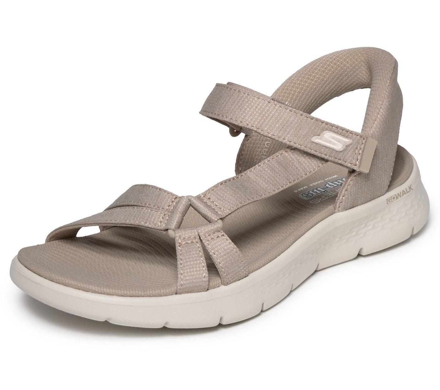 Skechers GO WALK FLEX SANDAL-ILLUMINATE Sandale Sandalette, Trekking Sandale mit Gogo Mat Fußbett