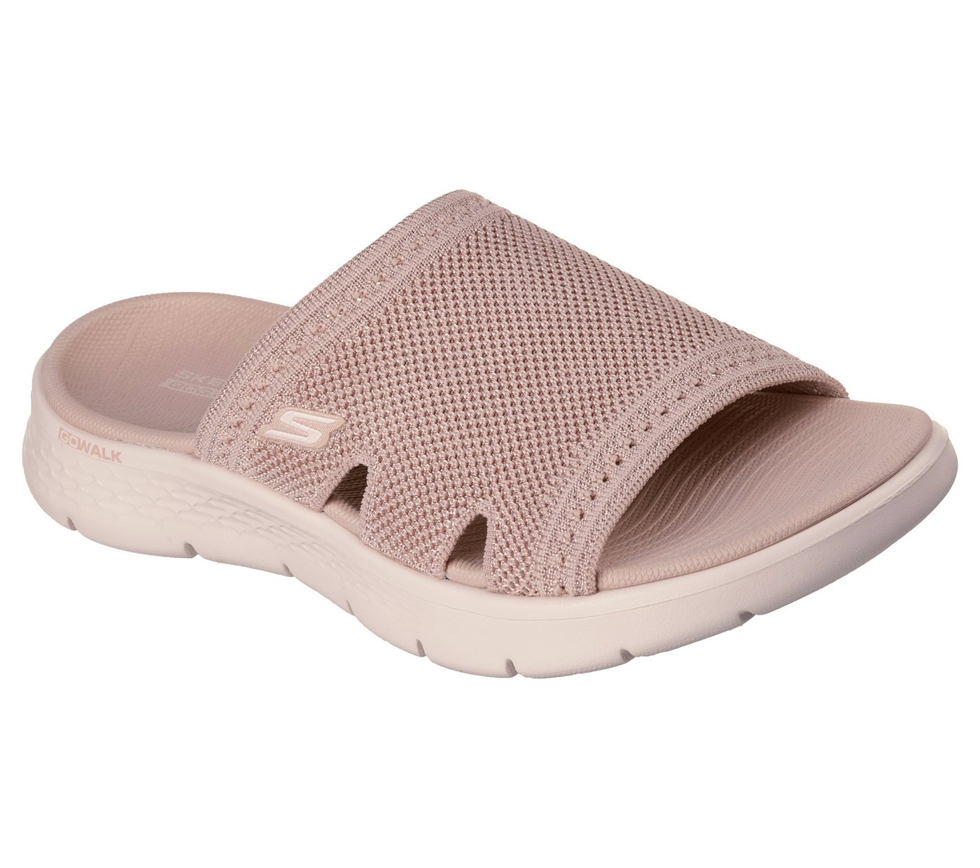 Skechers GO WALK FLEX SANDAL- Pantolette Sommerschuh, Strandschuh, Urlaubsschuh, Sandale mit Komfortfußbett (rosa)