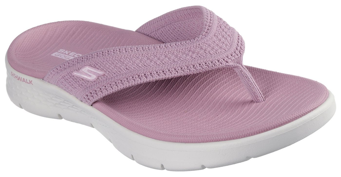 Skechers GO WALK FLEX SANDAL Zehentrenner Badeschuh, Strandschuh, Sommerschuh mit Goga Mat Fußbett