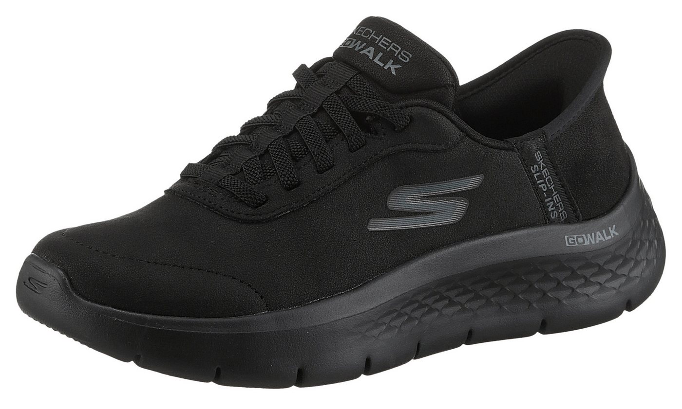 Skechers GO WALK FLEX Slip-On Sneaker Slipper, Freizeitschuh, Halbschuh mit Air-Cooled Memory Foam