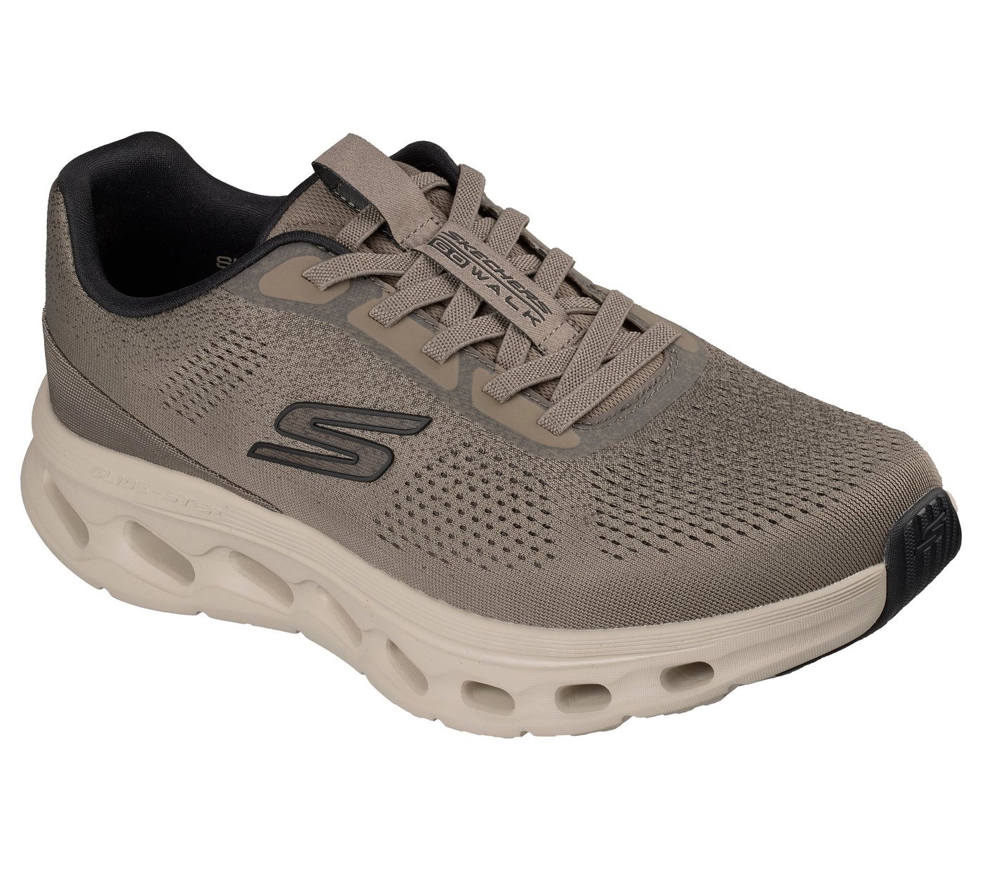 Skechers GO WALK GLIDE-STEP 2.0 Slip-On Sneaker Sportschuh, Freizeitsneaker, Halbschuh in veganer Verarbeitung (beige)