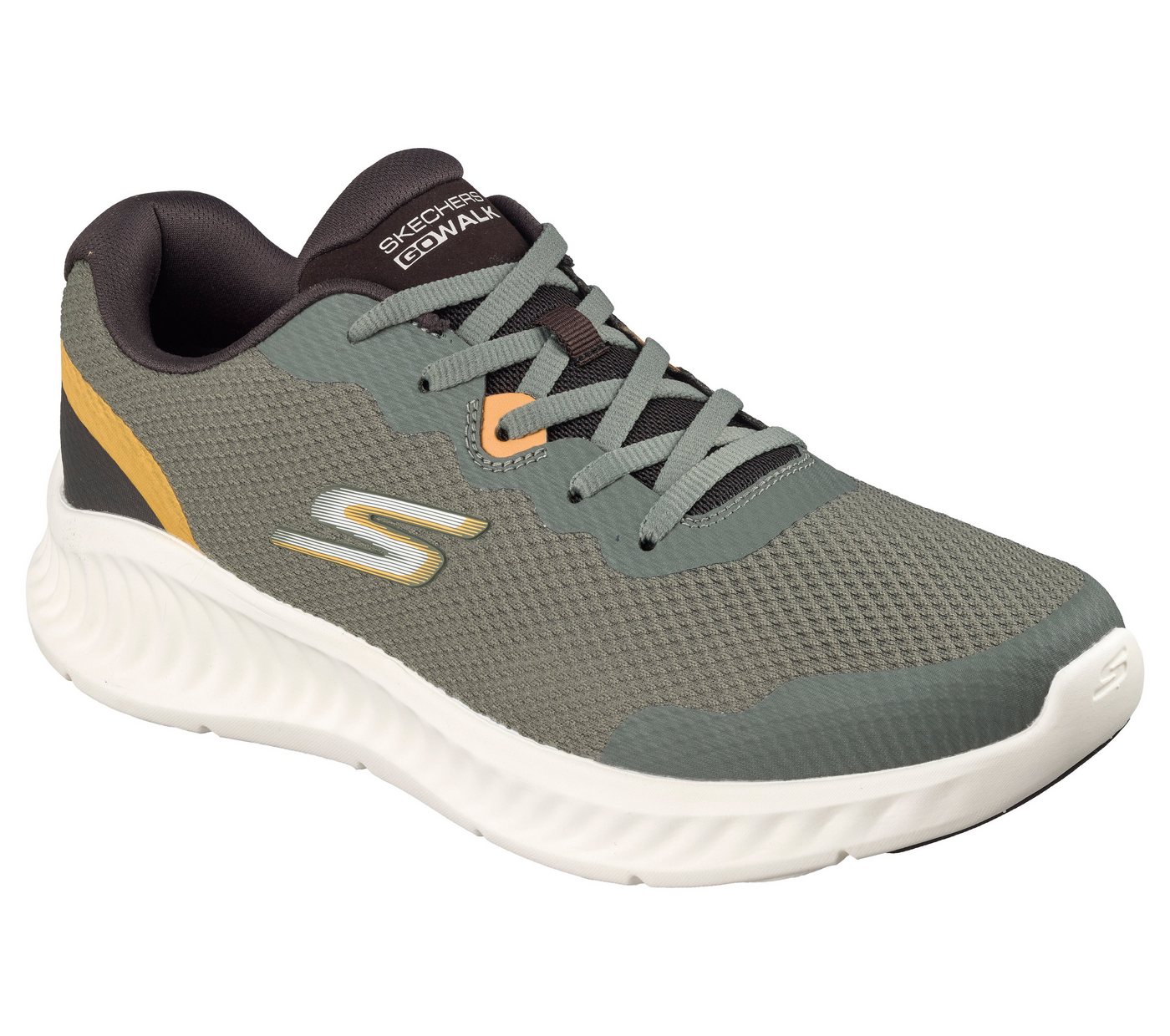 Skechers GO WALK NOW-VILIGENT Sneaker Schnürschuh, Halbschuh, Freizeitsneaker mit verstärkter Kappe