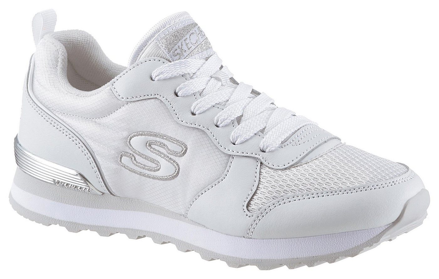 Skechers Gold´n Gurl Sneaker Freizeitschuh, Halbschuh, Schnürschuh mit Metallic-Details