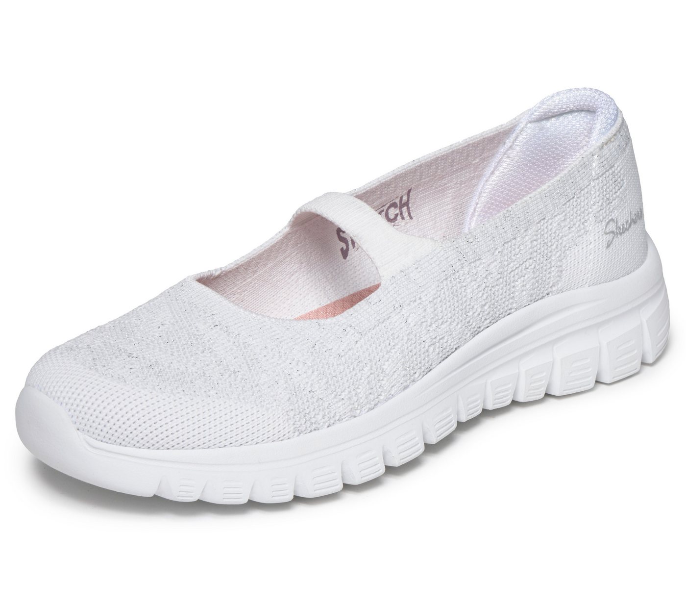 Skechers GRACEFUL Ballerina Freizeitschuh, Schlupfschuh, Slipper mit Stretch-Fit