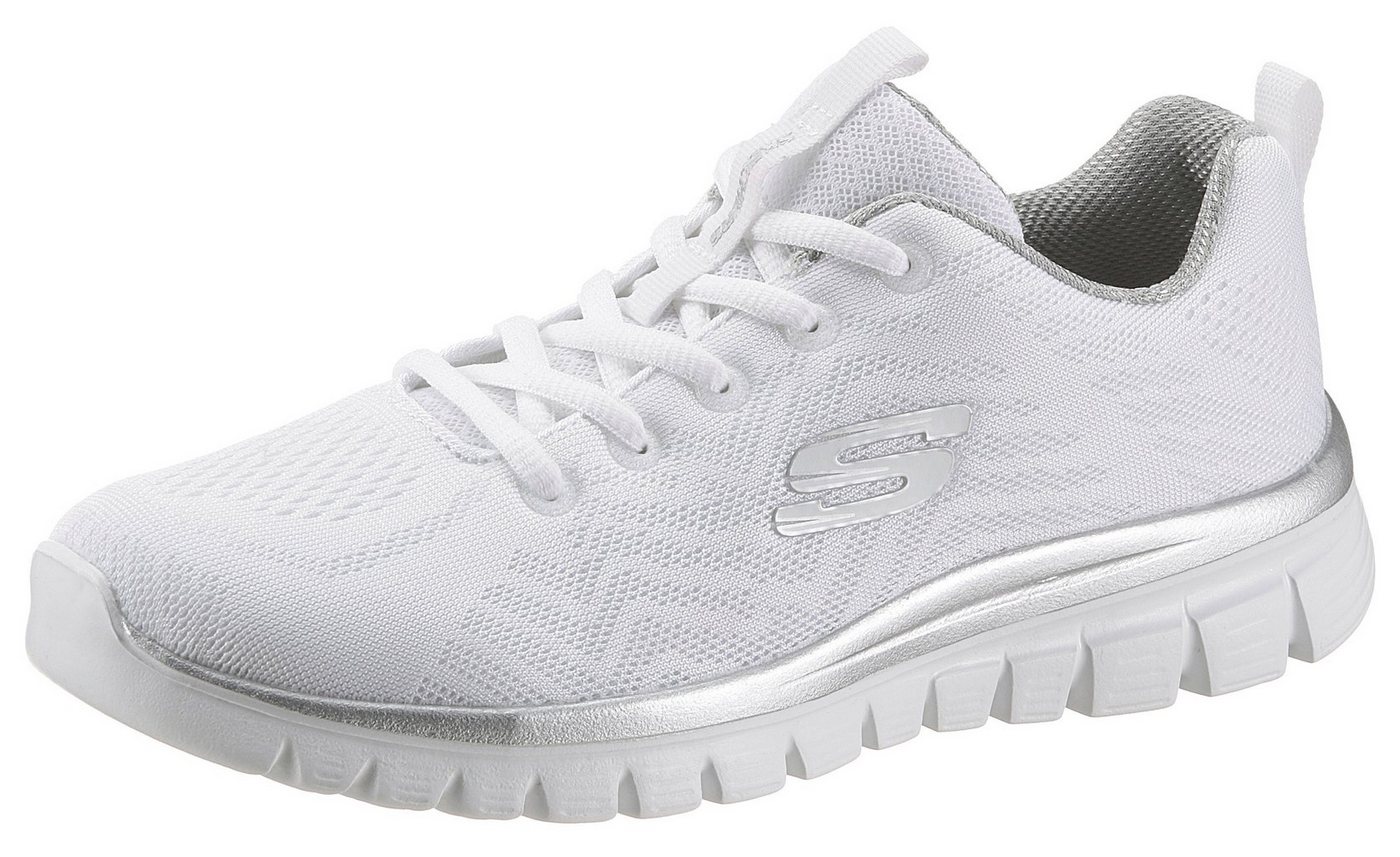 Skechers Graceful - Get Connected Sneaker Freizeitschuh, Halbschuh, Schnürschuh für die Maschinenwäsche geeignet