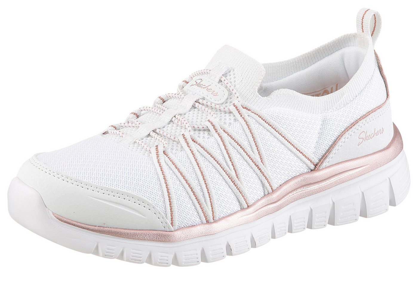 Skechers GRACEFUL-PURECRUSH Slip-On Sneaker Freizeitschuh mit elastischem Einstieg