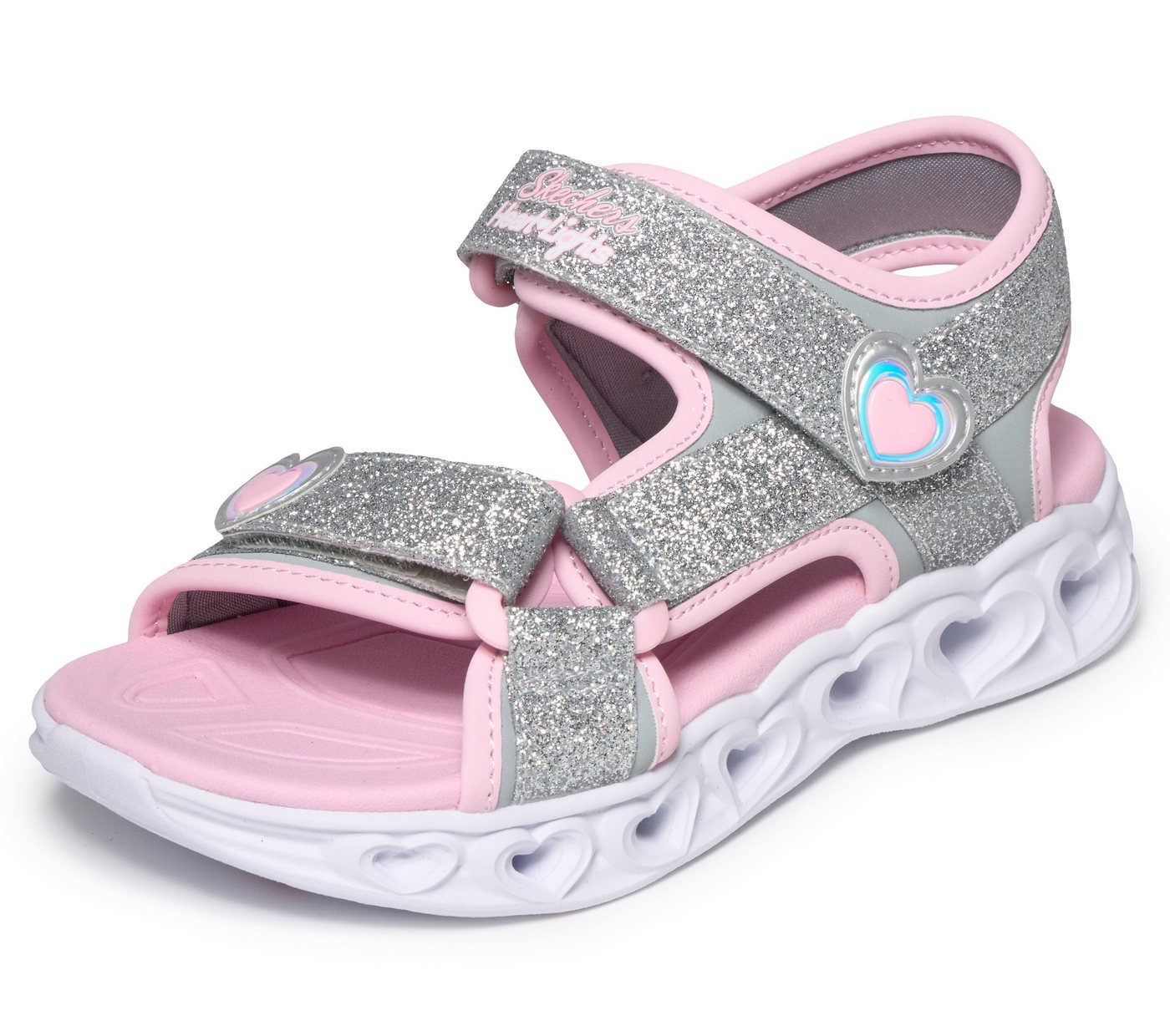 Skechers HEART LIGHTS SANDALS Sandale Sommerschuh mit Klettverschluss, Größenschablone zum Download
