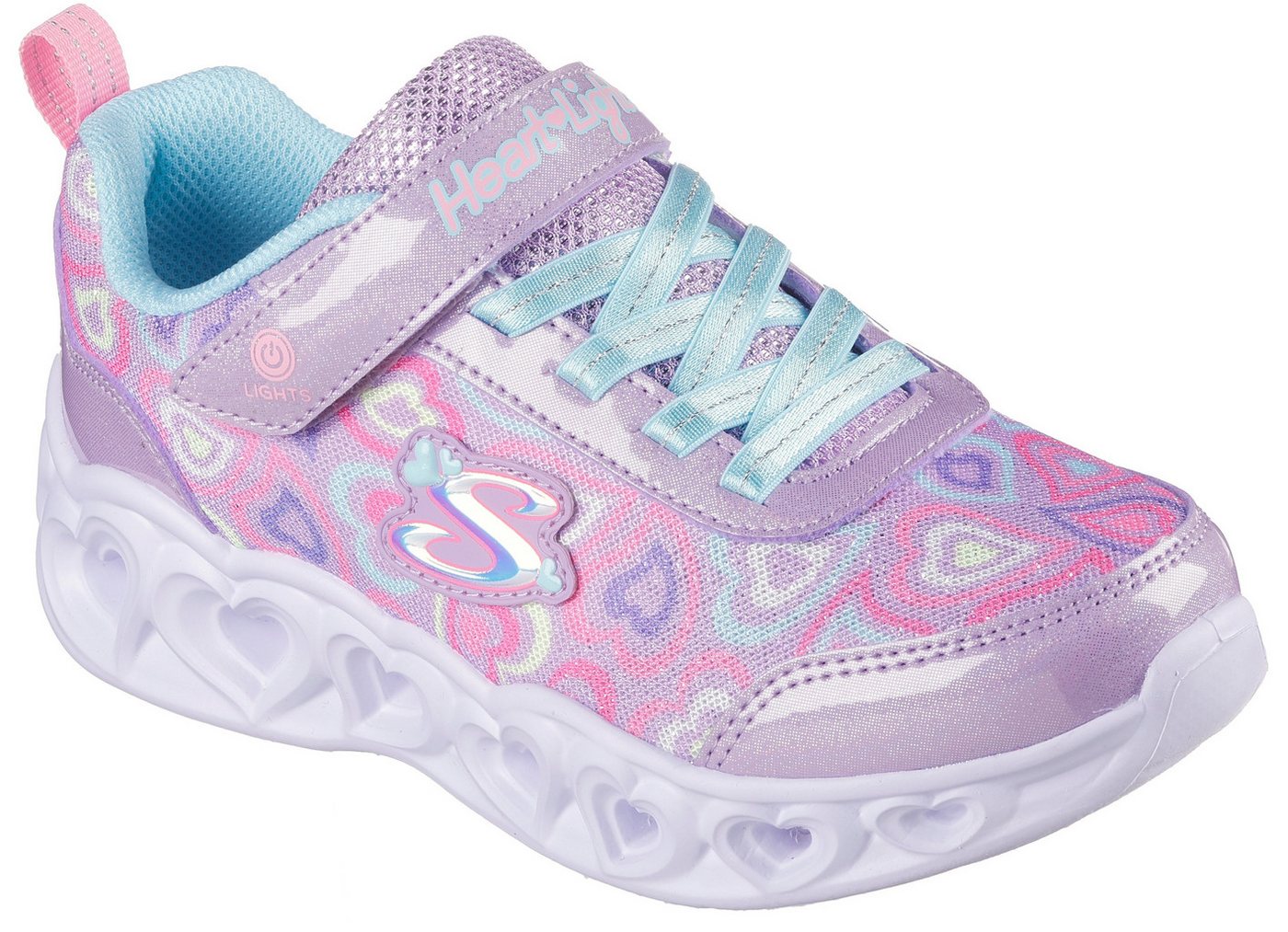 Skechers HEART LIGHTS Sneaker Blinkschuh mit Herz-Laufsohle, Größenschablone zum Download