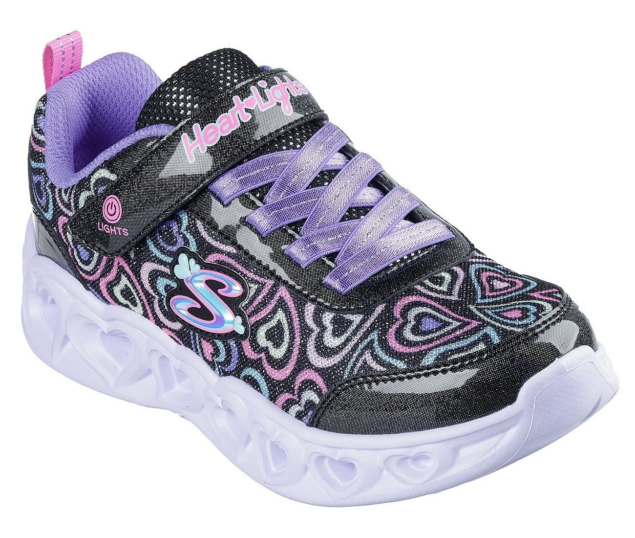 Skechers HEART LIGHTS Sneaker Blinkschuh mit Herz-Laufsohle, Größenschablone zum Download