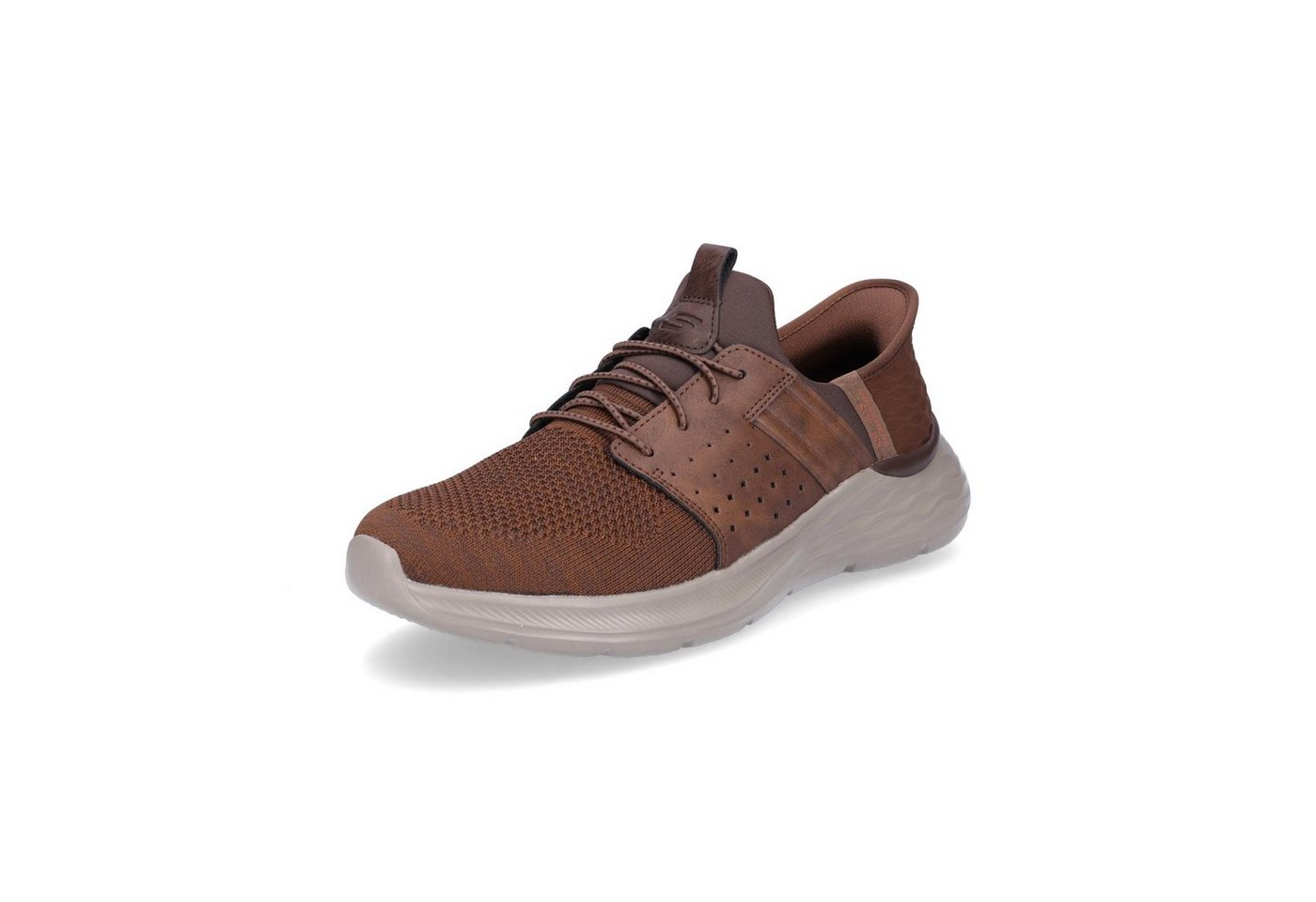 Skechers Herren Slip-in Sneaker Garner Newick braun Sneaker