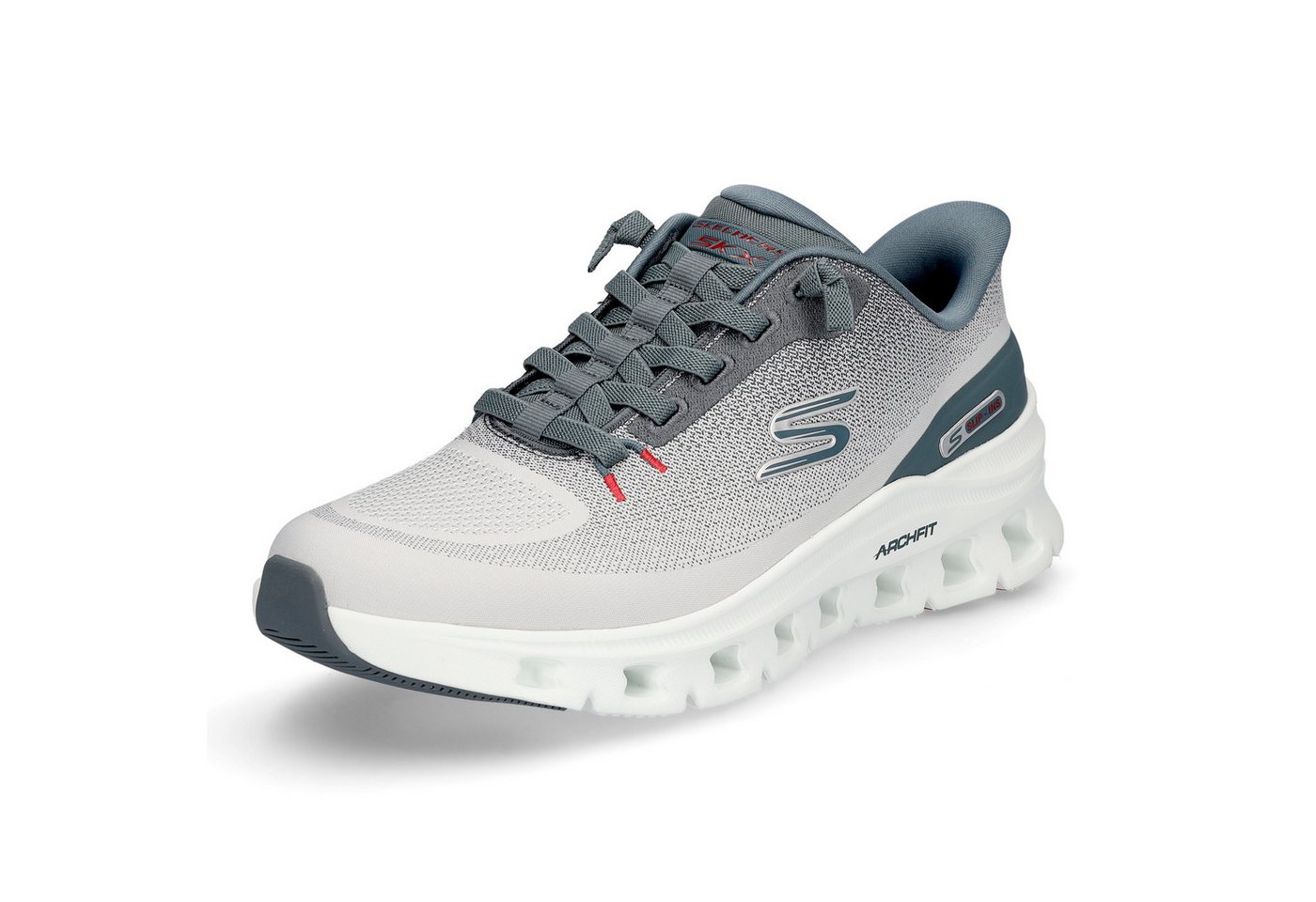 Skechers Herren Sneaker Arch Fit Glide-Step Pro grau blau Sneaker