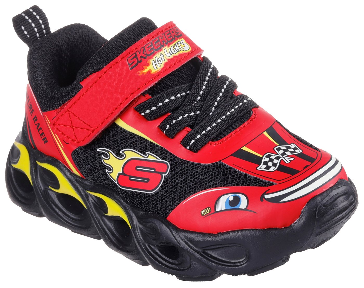 Skechers Hot Lights: Thermo Flash - Wheel Buddies Sneaker Blinkschuh, Klettschuh im Hot Lights® Design mit Automotiv