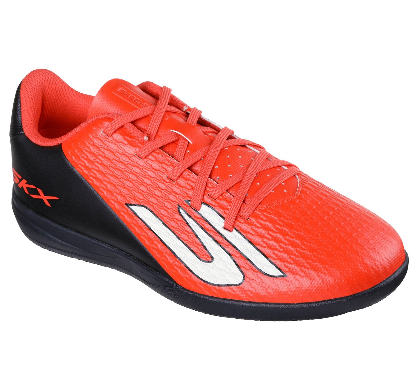 Skechers JR YOUTH IC, Skechers Skx_2 Jr Youth Ic Fußballschuh Indoor Court Schuh mit leichter Skechers Move Foam™-Dämpfung (rot/schwarz)