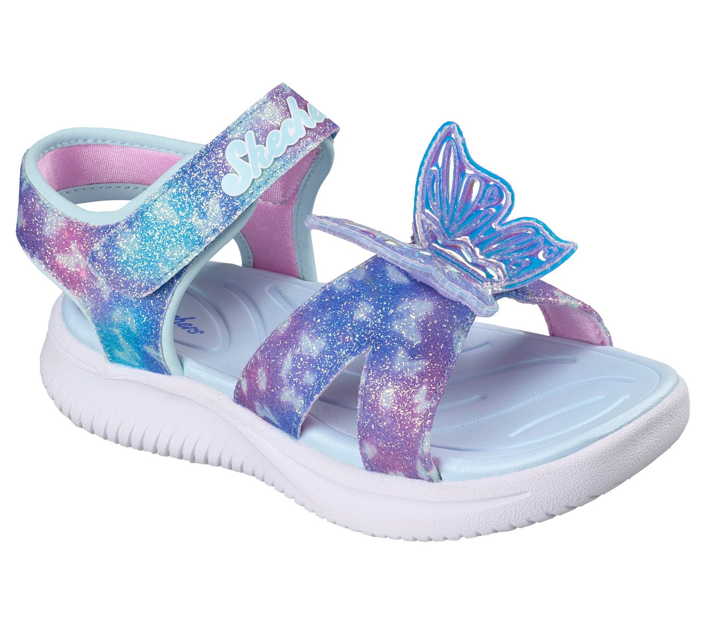 Skechers JUMPSTERS SANDAL-BUTTERFLY BRITES Sandale Sommerschuh mit Schmetterling, Größenschablone zum Download