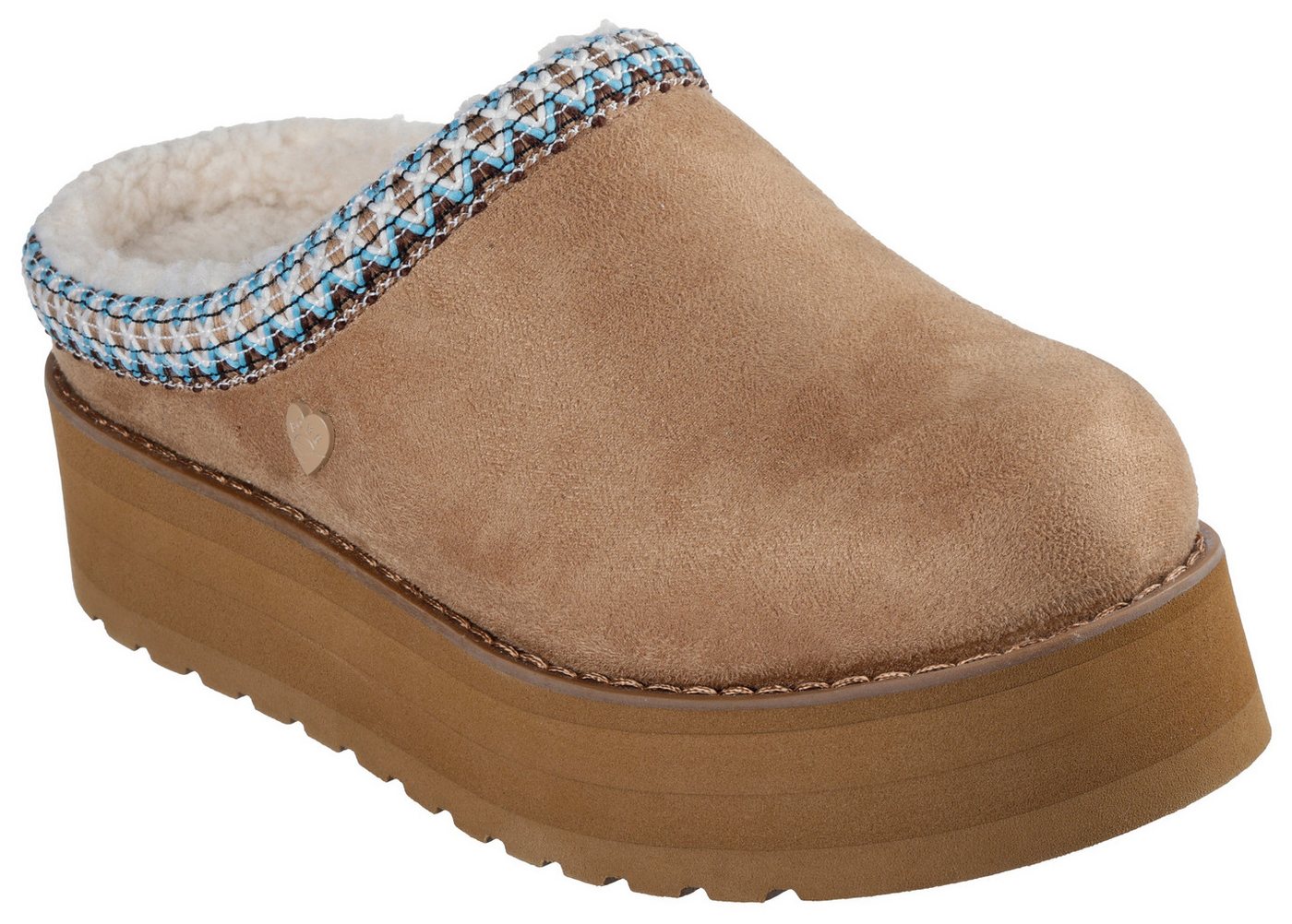 Skechers KEEPSAKES HI-RISE-JUST IN Hausschuh Plateauschuh, Pantoffel mit Warmfutter