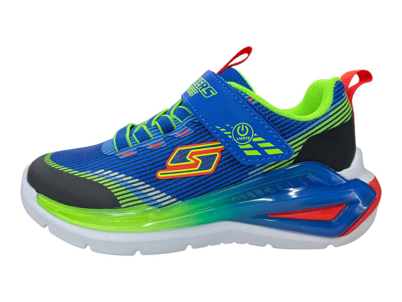 Skechers Kinder Sneaker TRI-NAMICS S LIGHTS 401661L/BLMT blau/multi Sneaker