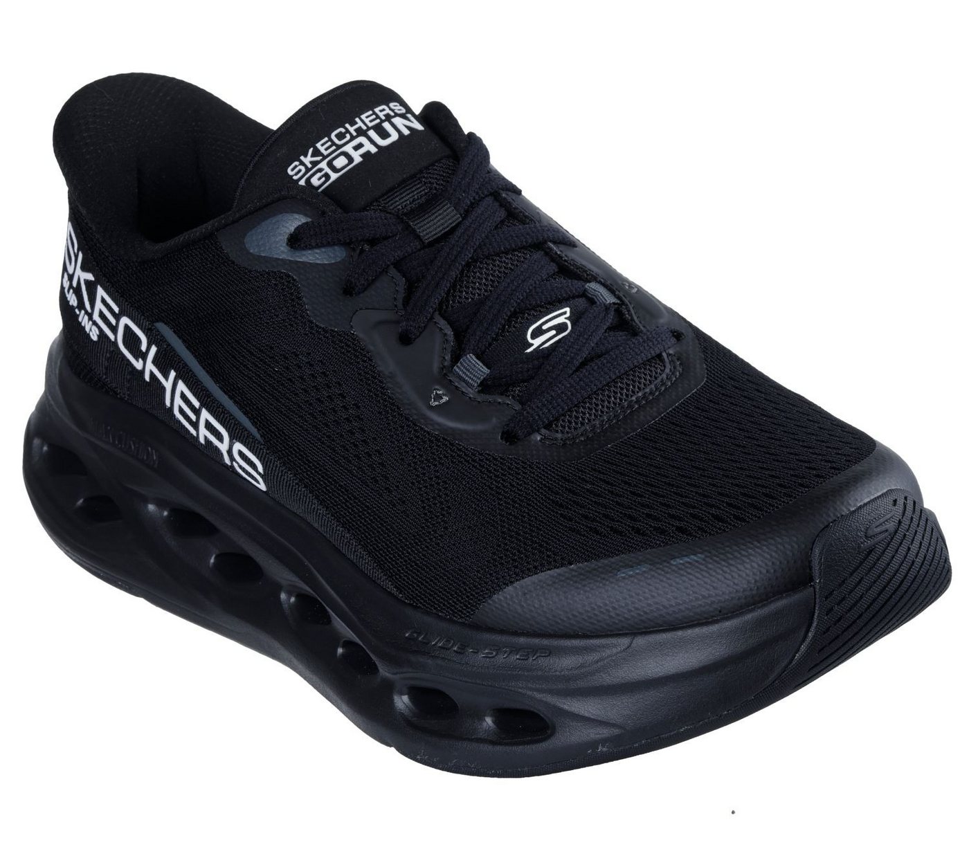 Skechers MAX CUSHIONING GLIDE-STEP ADVERT Slip-On Sneaker Luftgekühlte Goga-Mat-Technologie Einlegesohle