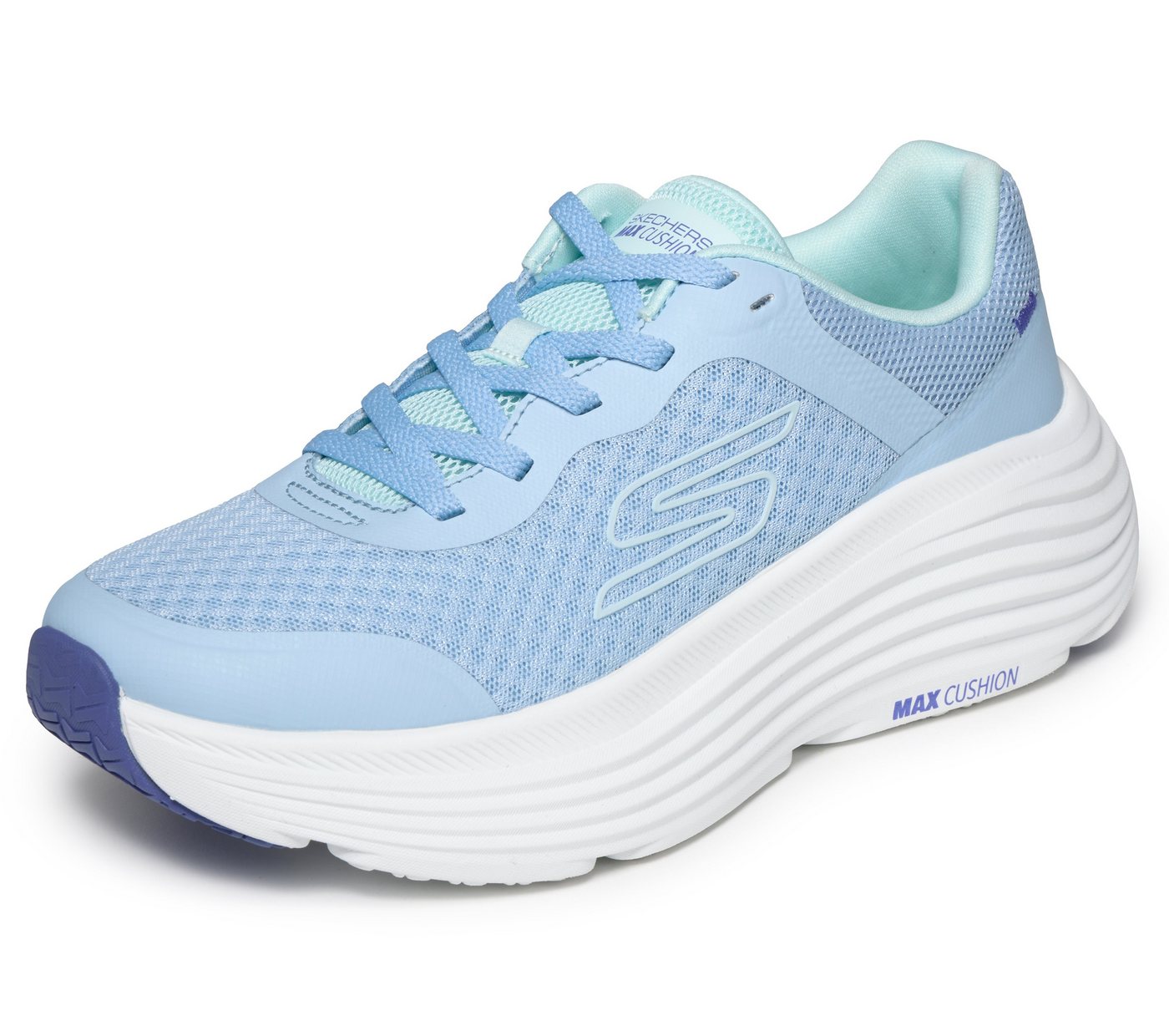 Skechers MAX CUSHIONING Sneaker Laufschuh, Sportschuh, Schnürschuh, Freizeitschuh mit Max Cushioning