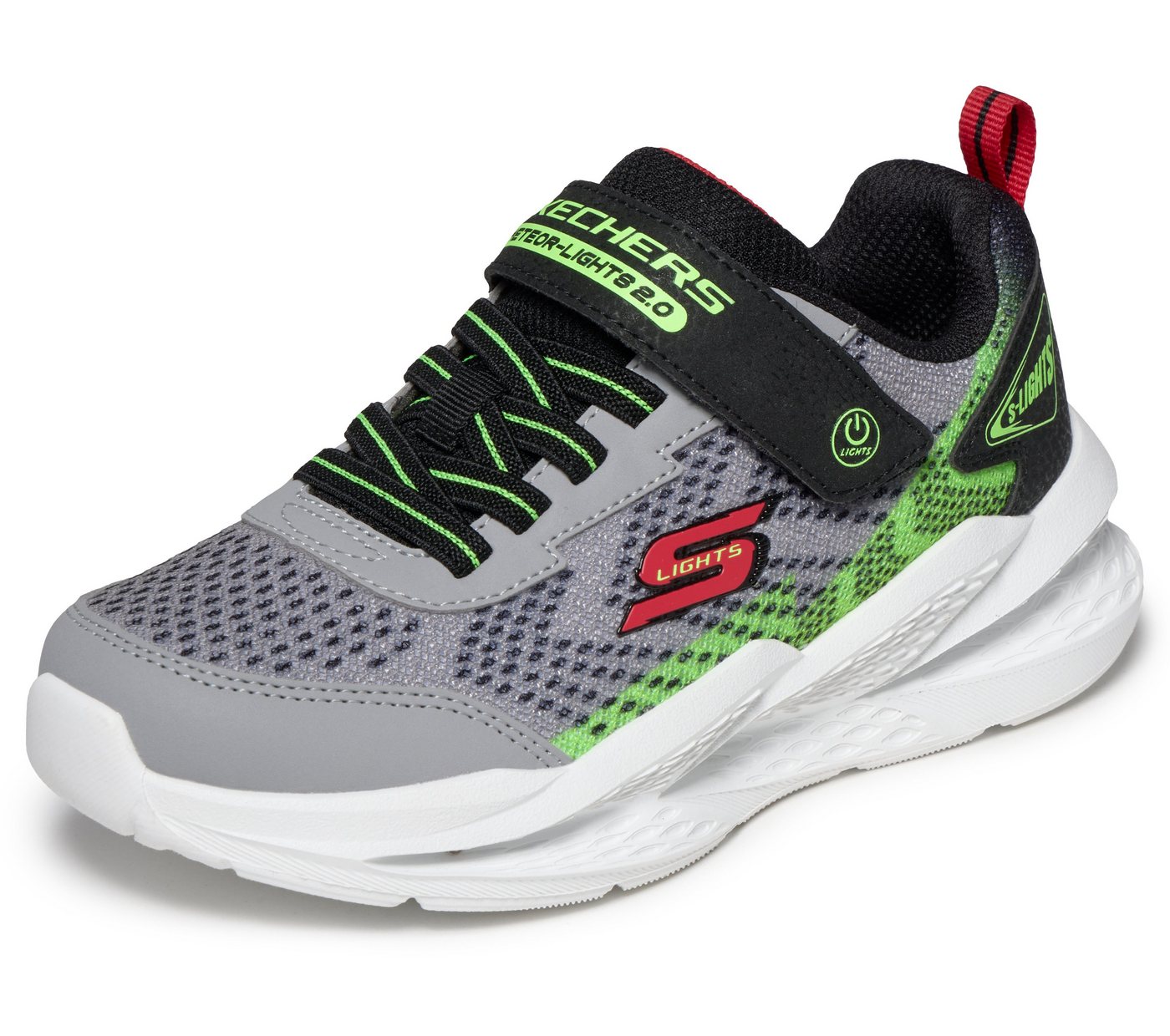 Skechers METEOR-LIGHTS 2.0 Sneaker Sportschuh mit Klett, Größenschablone zum Download