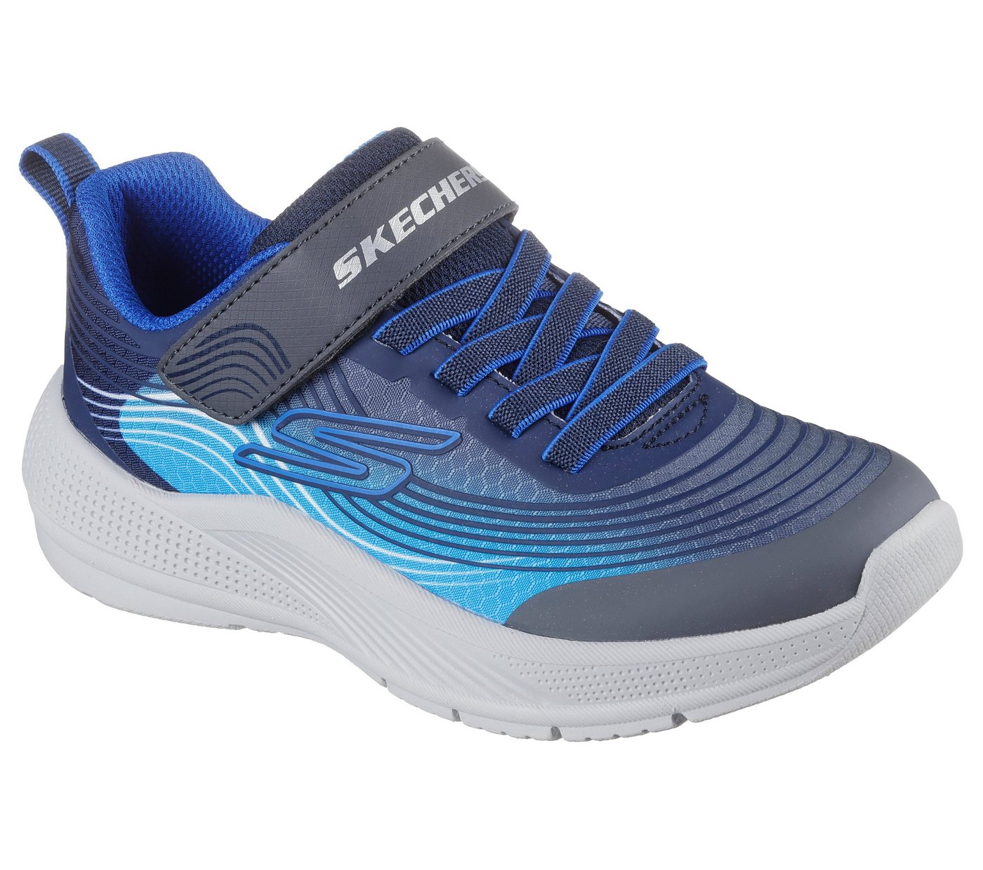 Skechers MICROSPEC ADVANCE Sneaker Klettschuh in cooler Farbkombination, Größenschablone zum Download