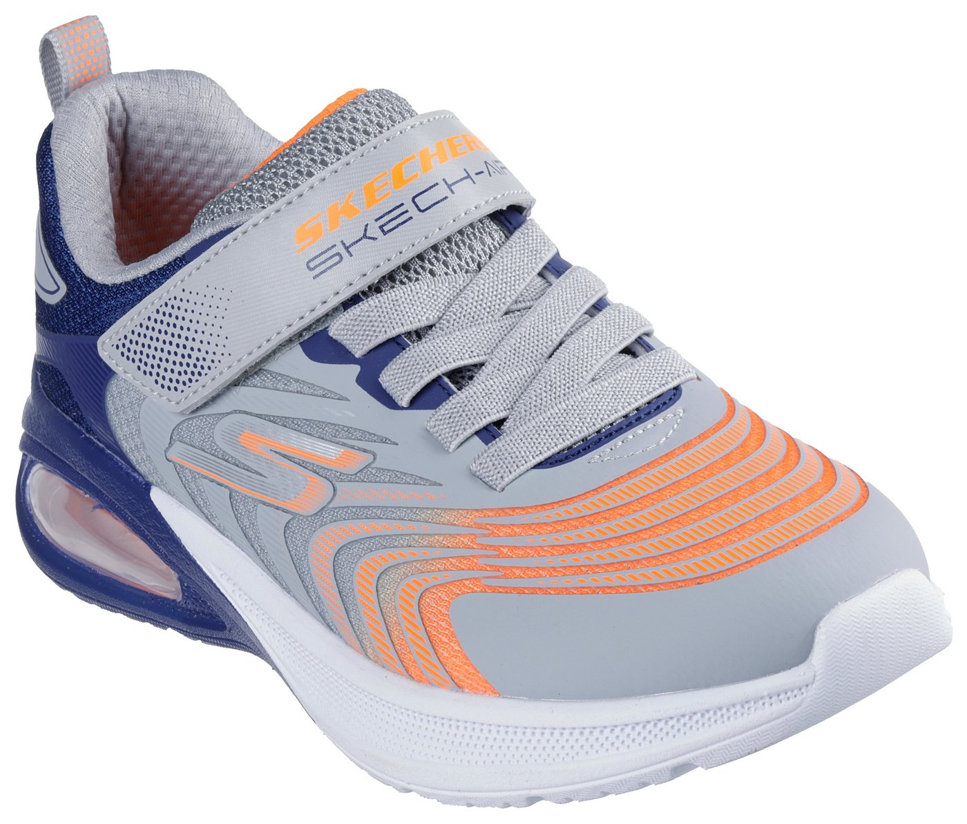 Skechers MICROSPEC MAX ADVANCE Sneaker, Freizeitschuh mit Klettverschluss, Größenschablone zum Download