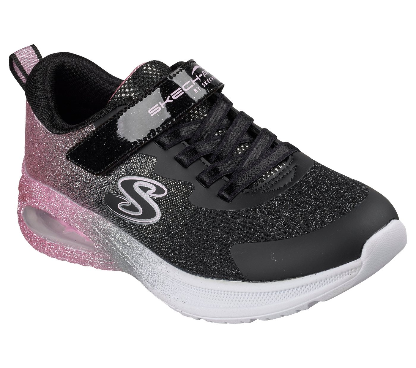 Skechers MICROSPEC MAX ADVANCE Sneaker Klettschuh mit Glitter, Grössenschablone zum Download