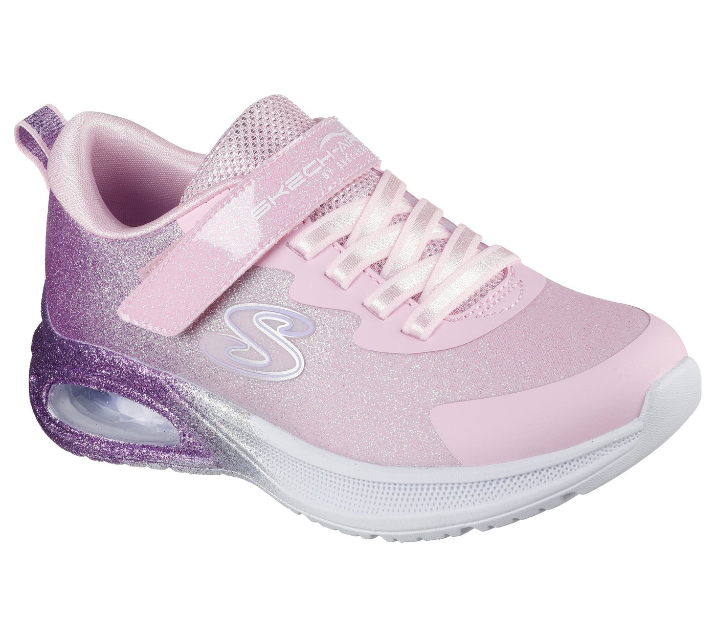 Skechers MICROSPEC MAX ADVANCE Sneaker Klettschuh mit Glitter, Grössenschablone zum Download